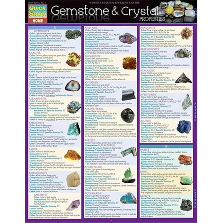 BARCHARTS BarCharts 9781423228592 Gemstone & Crystal Properties Quickstudy Easel 9781423228592